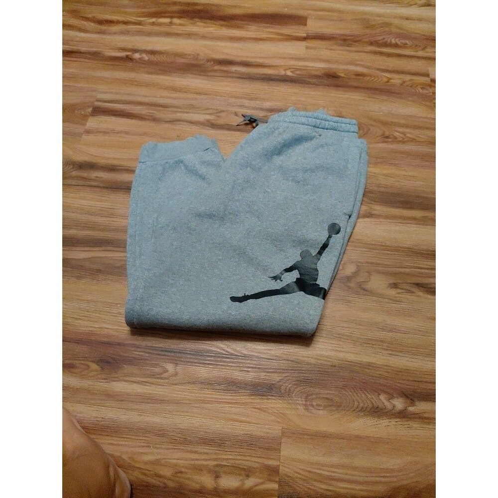 Nike Air Jordan Jumpman Classics Fleece Joggers Pants Gray Mens Sz XL